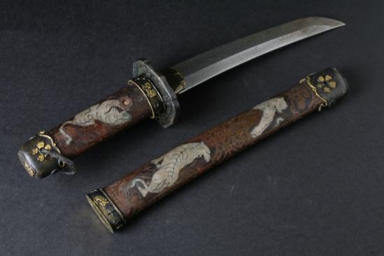 JAPANESE SHORT SWORD. - Blade: 7