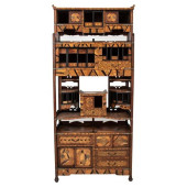 JAPANESE SHOWA MARQUETRY SHADO