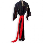 JAPANESE SILK EMBROIDERED KIMO