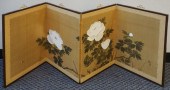 JAPANESE SILK FOUR FOLD TABLE
