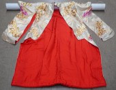 JAPANESE SILK GILT ADORNED KIM