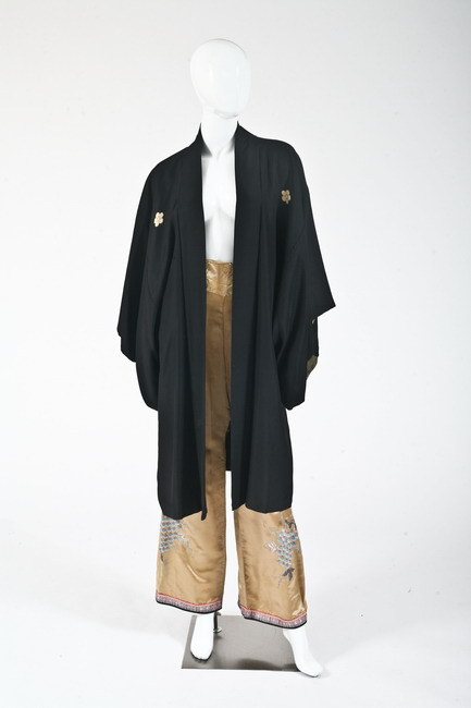 JAPANESE SILK KIMONO AND CHINESE