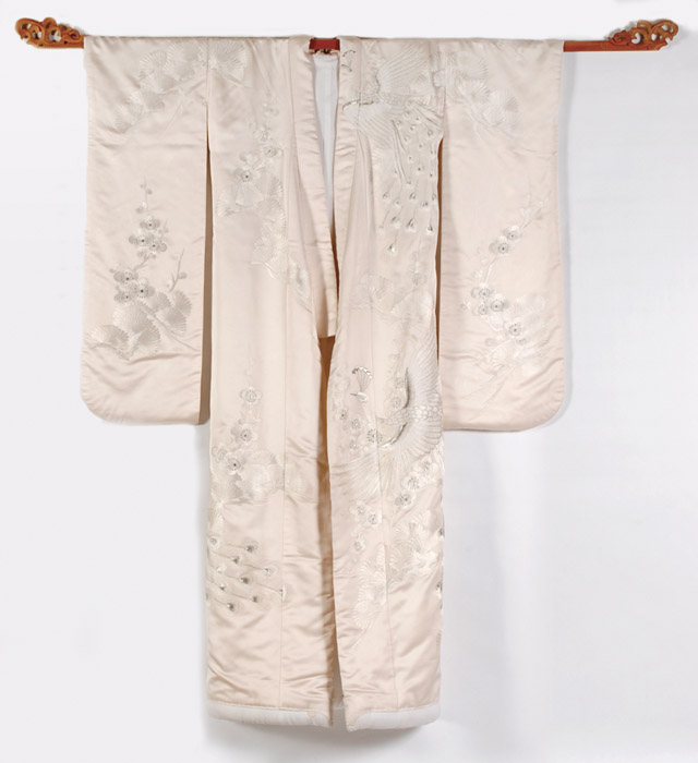 JAPANESE SILK WEDDING DRESS hand