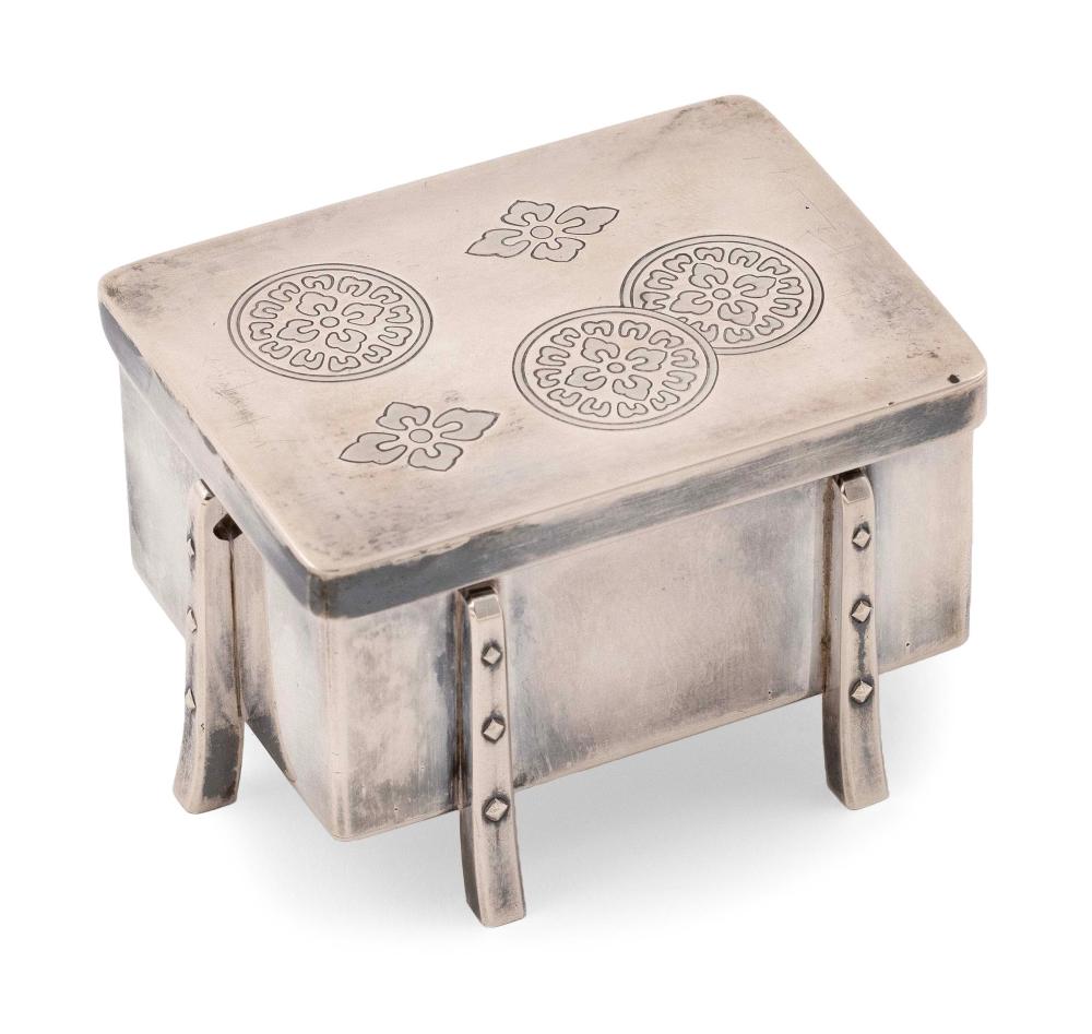 JAPANESE SILVER BONBONNIERE 20TH