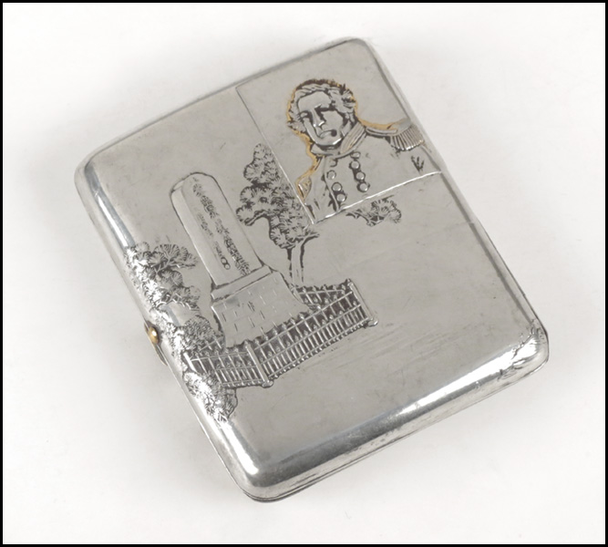 JAPANESE SILVER CIGARETTE CASE.
