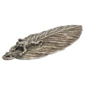 JAPANESE SILVER FIGURE OF FROG