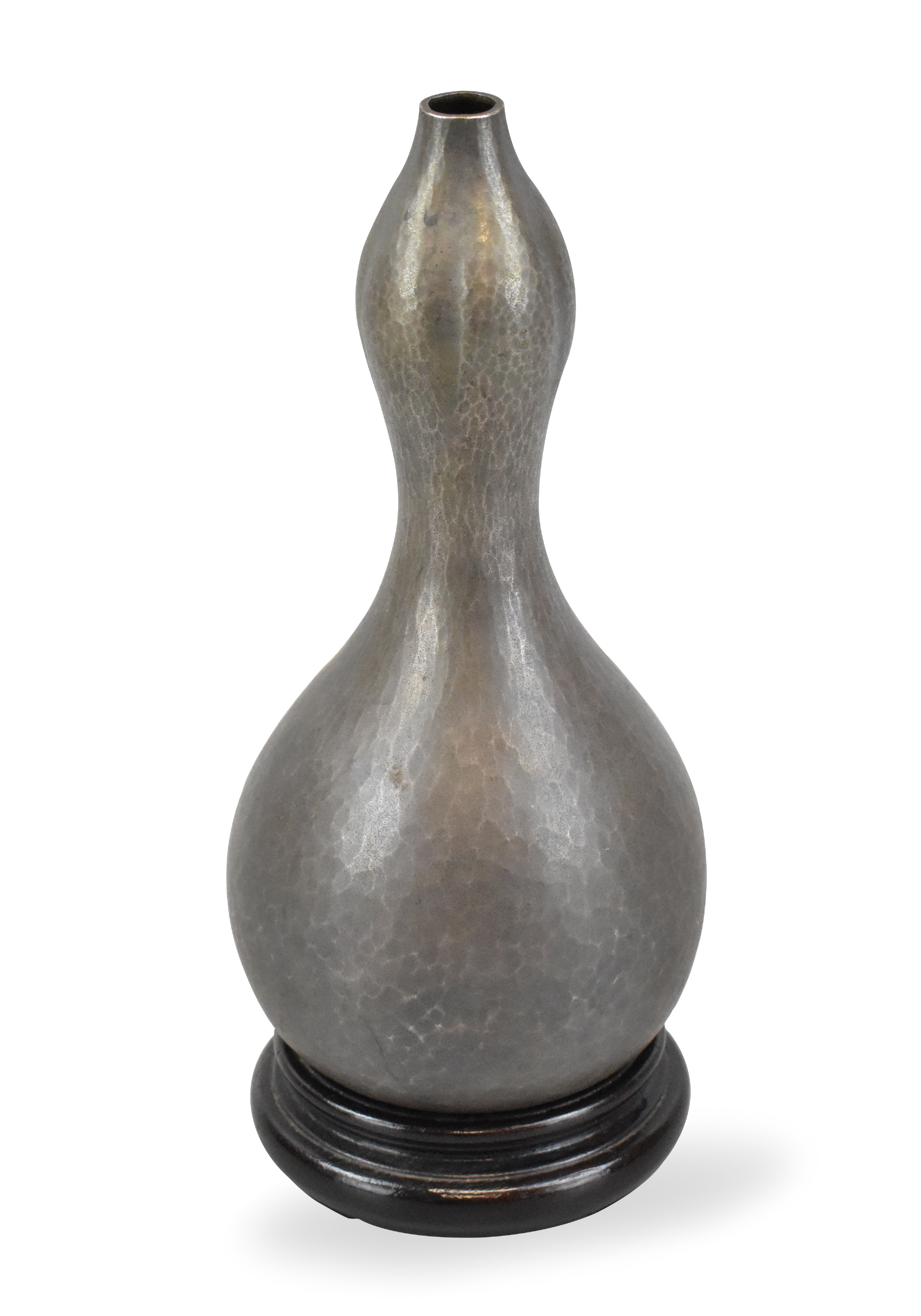 JAPANESE SILVER GOURD VASE, MEIJI