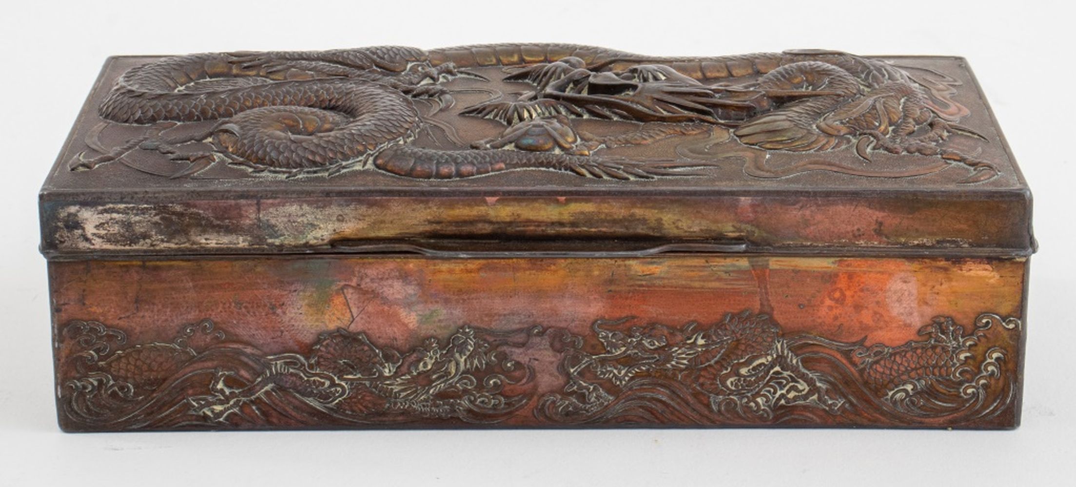 JAPANESE SILVER PLATED DRAGON