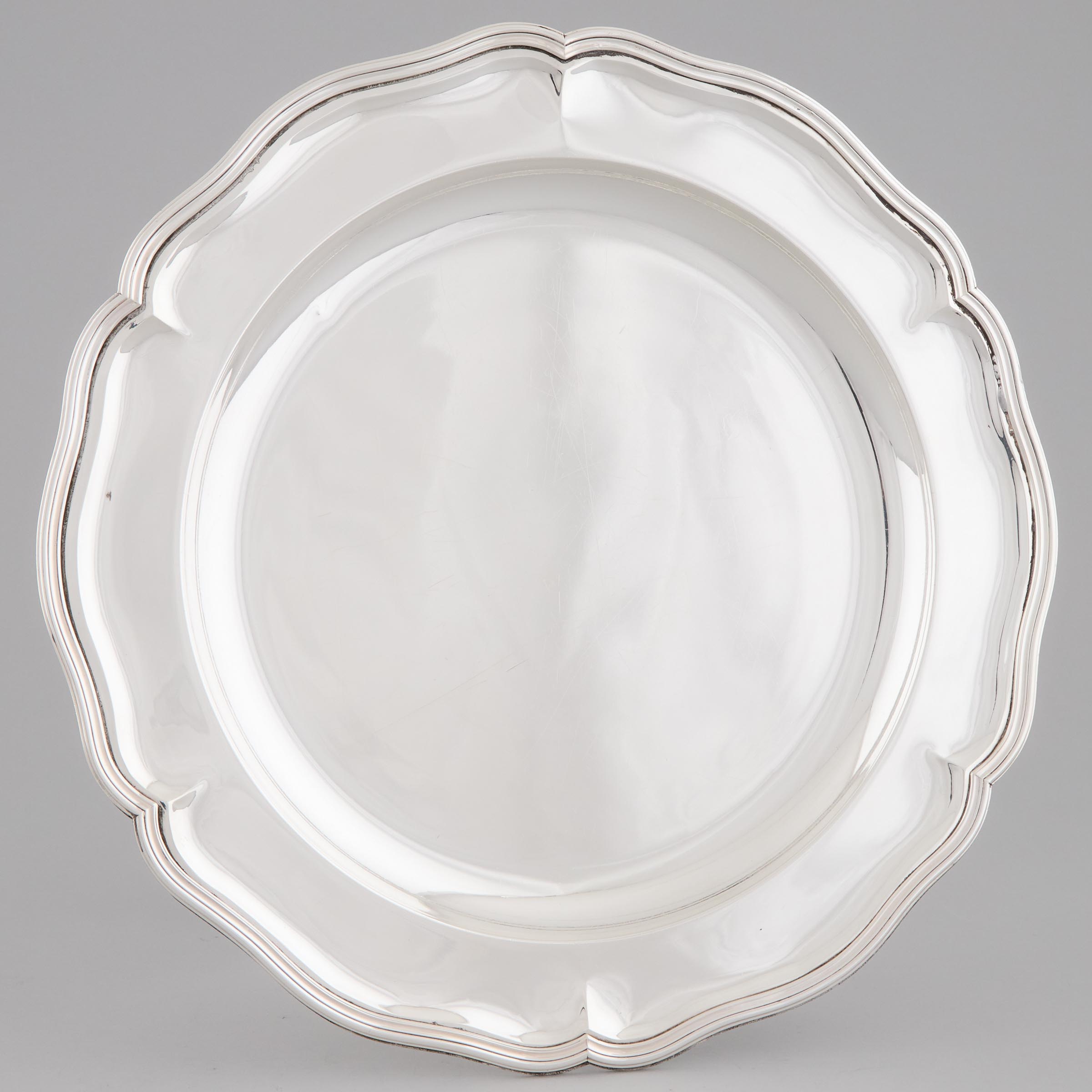 Japanese Silver Shaped Circular