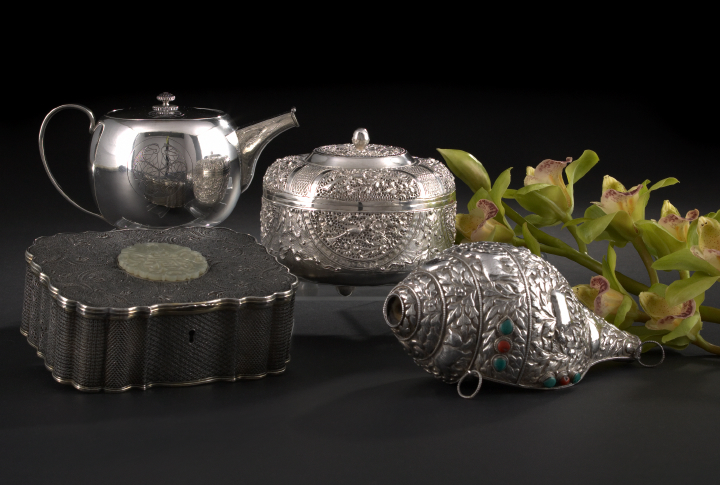 Japanese Silver Tea or Sake Pot, 