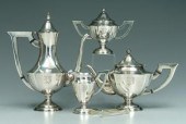 Japanese silver tea service, u