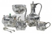JAPANESE SILVER TEA SERVICEBis