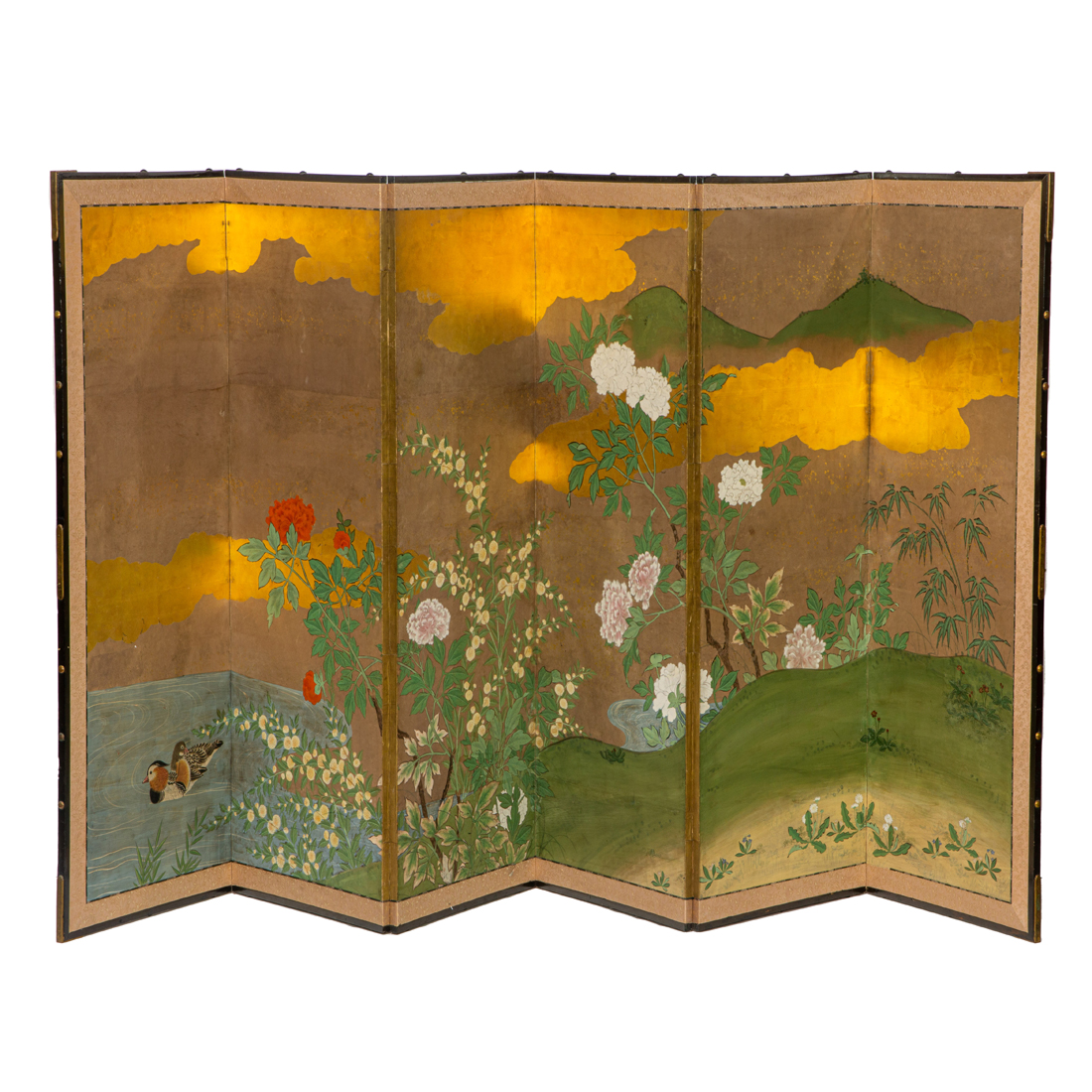 JAPANESE SIX-PANEL FOLDING SCREEN