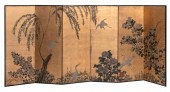 JAPANESE SIX-PANEL SCREEN LATE