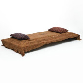 JAPANESE STAINED WOOD LOW BED<