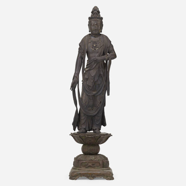 Japanese. standing figure of Kanon.