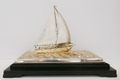 Japanese Sterling Sailboat Des