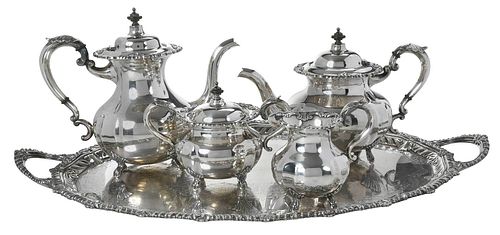 JAPANESE STERLING TEA SERVICE IN