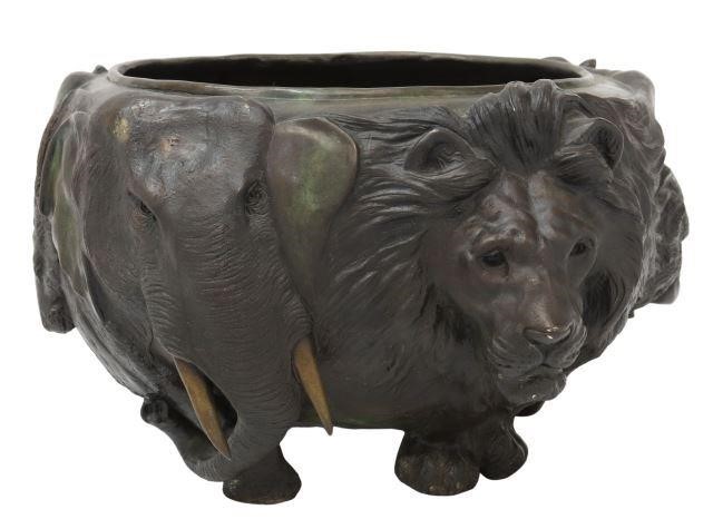 JAPANESE STYLE PATINATED BRONZE