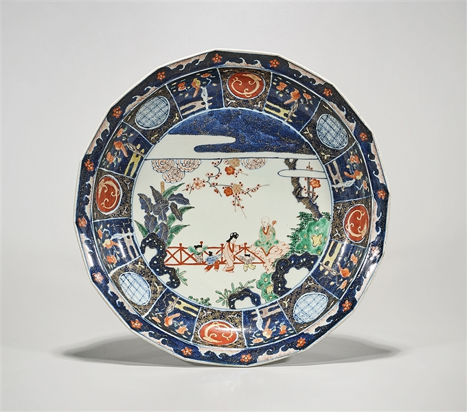 Japanese-style porcelain charger;