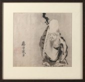 JAPANESE SUMI PAINTING ON PAPE