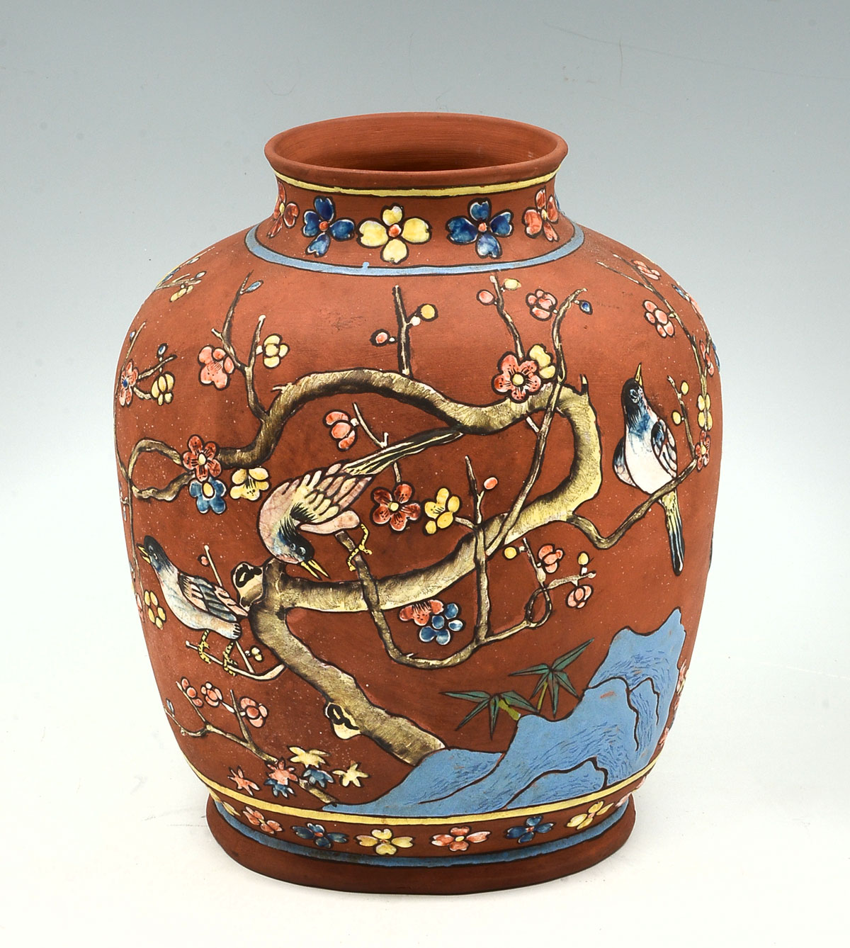JAPANESE SUMIDA STYLE VASE: