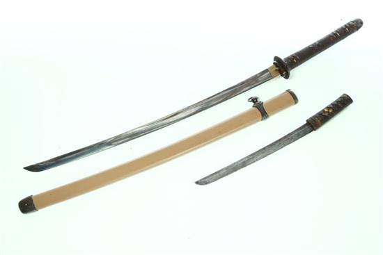JAPANESE SWORD AND DAGGER.  First