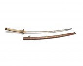 JAPANESE SWORD AND SCABBARD, 1