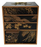 JAPANESE TABLE TOP BLACK LACQU