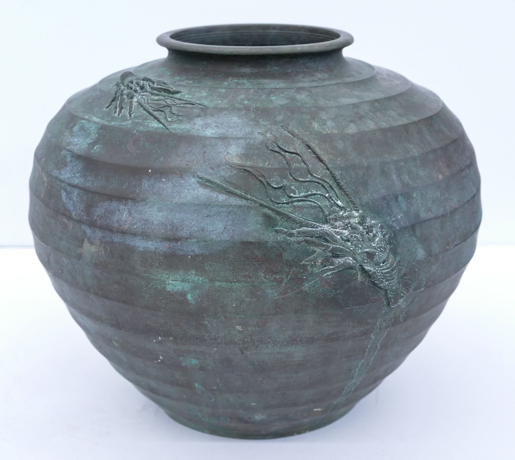 Japanese Taisho Bronze Crawfish