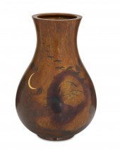JAPANESE TAKAOKA BRONZE VASEJa