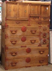 JAPANESE THREE CASE TANSU, THE
