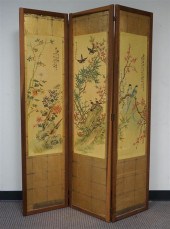 JAPANESE THREE-FOLD FLOOR SCRE