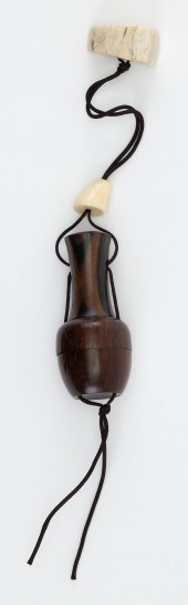 JAPANESE THREE-PART EBONY INRO