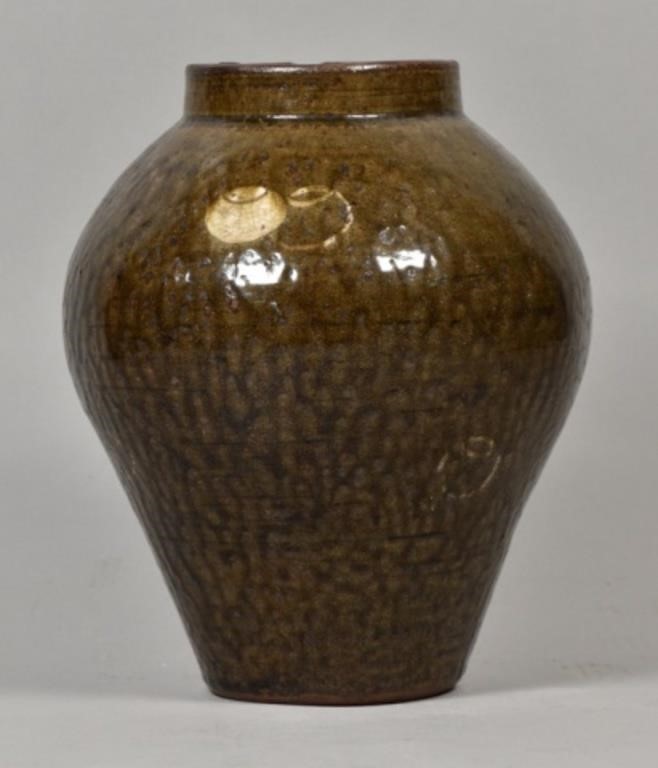 JAPANESE TOKONAME JARAsh glazed