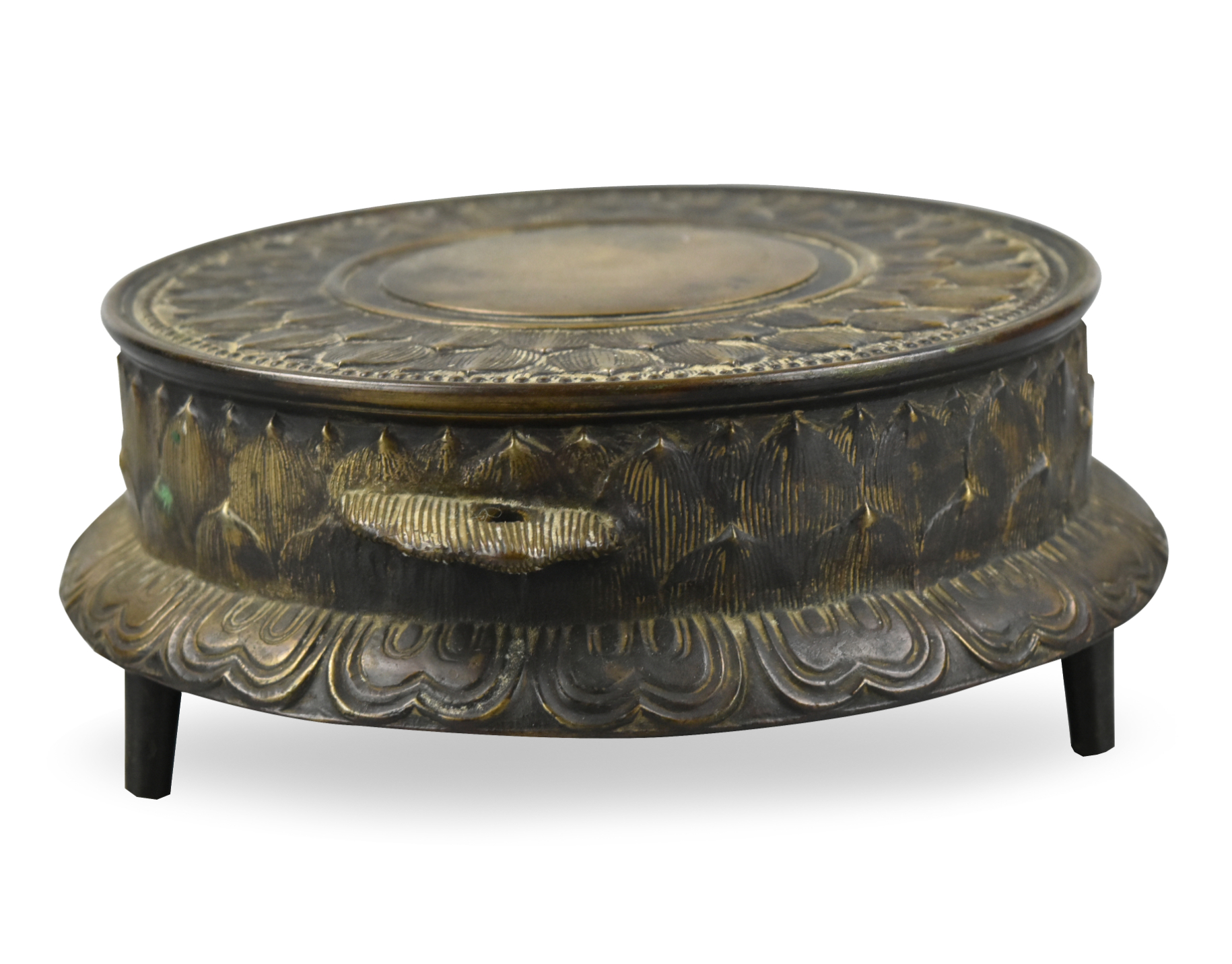 JAPANESE TRIPOD BRONZE STAND,