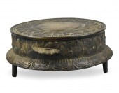 JAPANESE TRIPOD BRONZE STAND,
