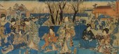 JAPANESE TRIPTYCH WOODBLOCK PR