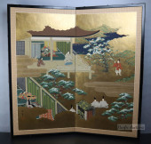 JAPANESE TWO PANEL FOLDING SCR