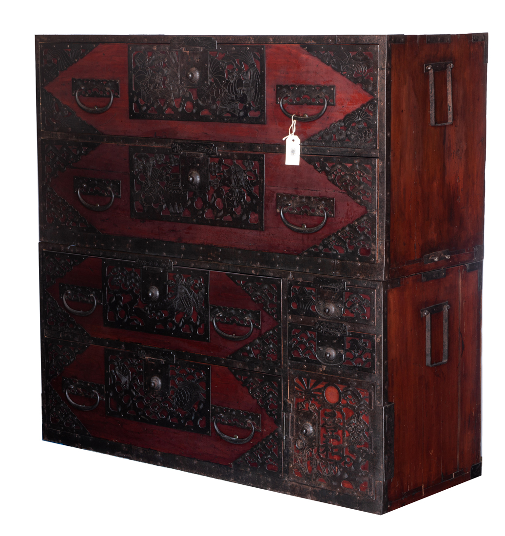 JAPANESE TWO-PART CLOTHING TANSU