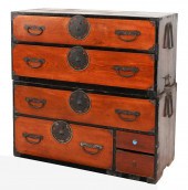 JAPANESE TWO-PART TANSU CABINE