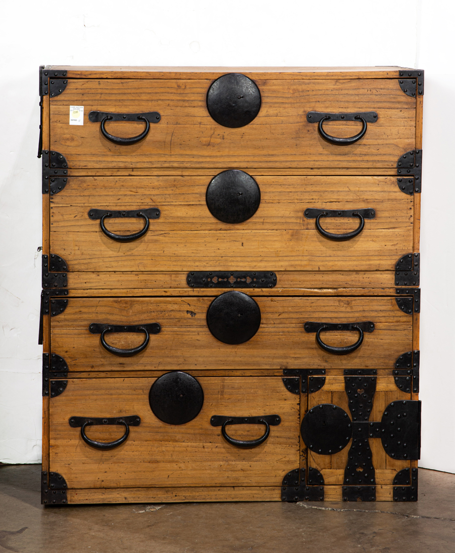 JAPANESE TWO-PART WARDROBE TANSU