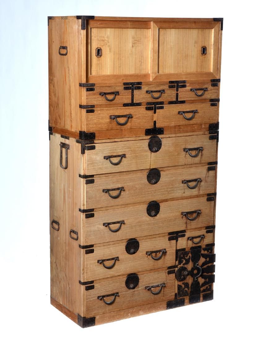 JAPANESE TWO STACK TANSU WITH