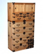JAPANESE TWO STACK TANSU WITH