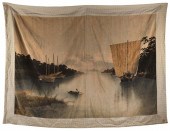 JAPANESE VELVET TAPESTRY WALL