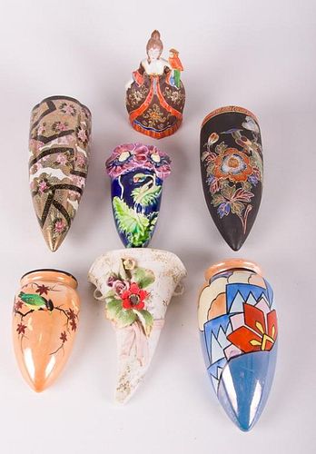 JAPANESE WALL POCKETS, SEVEN