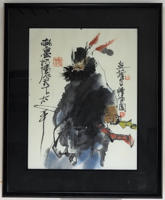 JAPANESE WATERCOLOR PAINTING OF