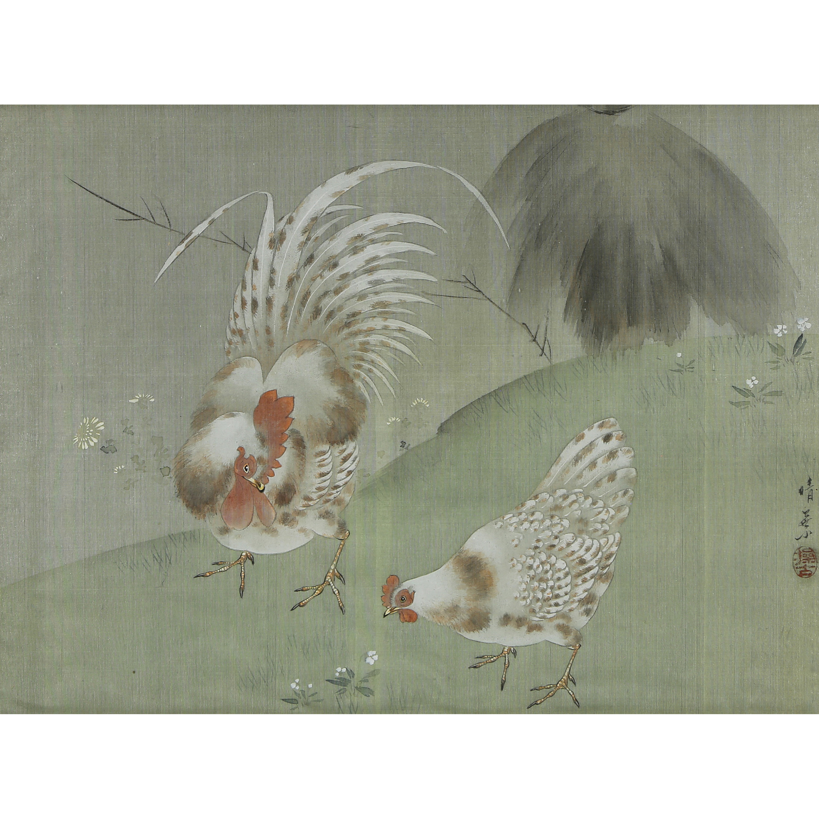 JAPANESE WATERCOLOR PAINTING -