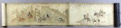 Japanese Watercolor Scroll Pai