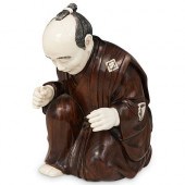 JAPANESE WOOD AND BONE OKIMONO